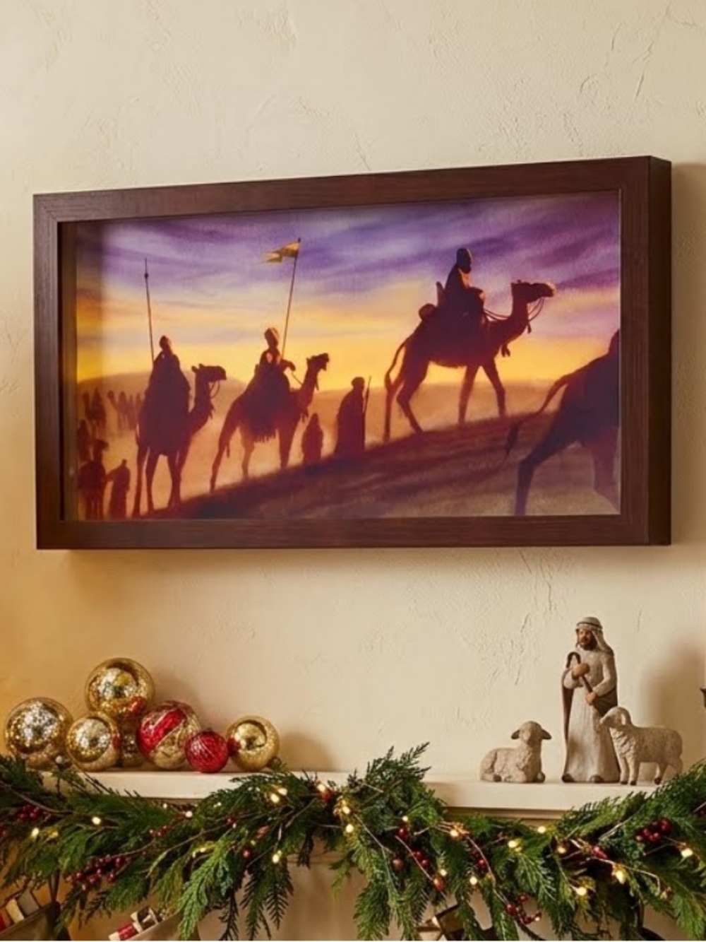 Hallmark Shadowbox Picture Wall Hanging. Matt Kesler. Imagination THE NATIVITY.